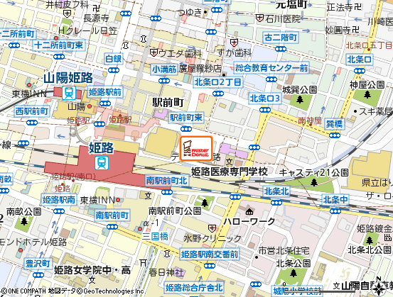 ミスタードーナツ　テラッソ姫路　ショップ付近の地図